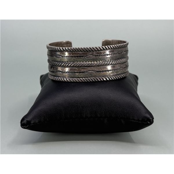 Navajo Sterling Silver Cuff Bracelet