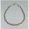 Image 2 : Sterling Silver Tri Color Snake Chain Necklace