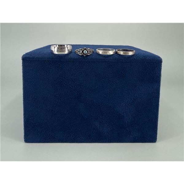 Group of Sterling Silver Rings