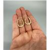 Image 3 : 14K Yellow and Rose Gold Hoop Earrings