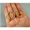 Image 2 : 10K Gold Hoop Earrings