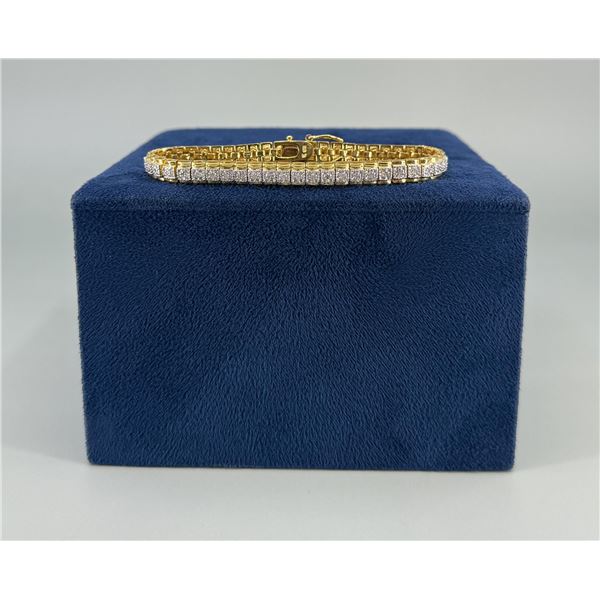 Gold Tone Tennis Bracelet