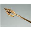 Image 3 : 14K Gold Diamond Wishbone Stick Pin