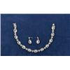 Image 2 : Sterling Silver Bracelet and Earring Set