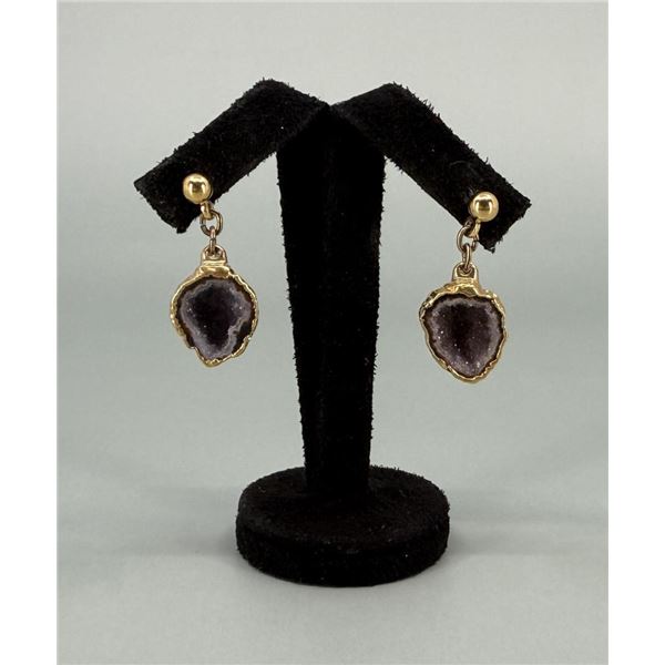 Crystal Geode Earrings
