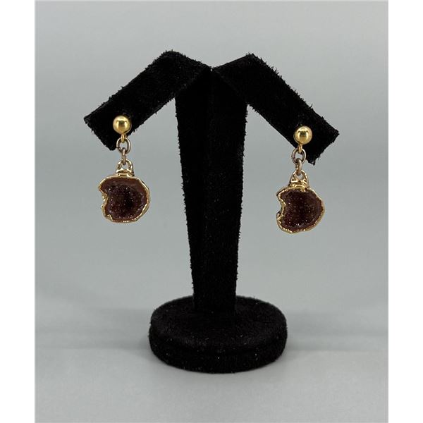 Crystal Geode Earrings
