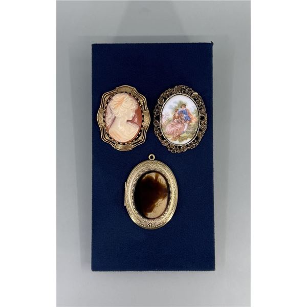 Brooch Set and Pendant