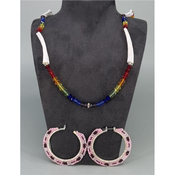 Native American Indian Dentillium Shell Necklace