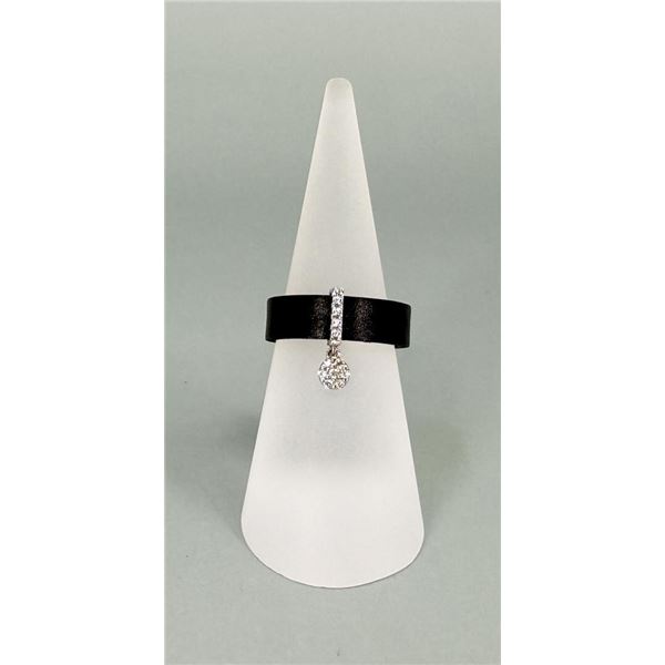 Sterling Silver and Leather Ring