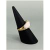 Image 2 : 14k Gold Onyx Mother of Pearl Ring