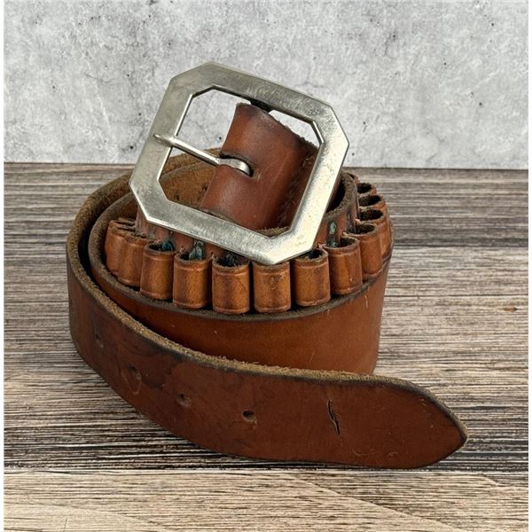 Leather Cowboy Ammo Belt Gun Rig
