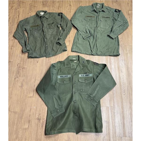 Vietnam War US Army Sateen Utility Shirts OG 107