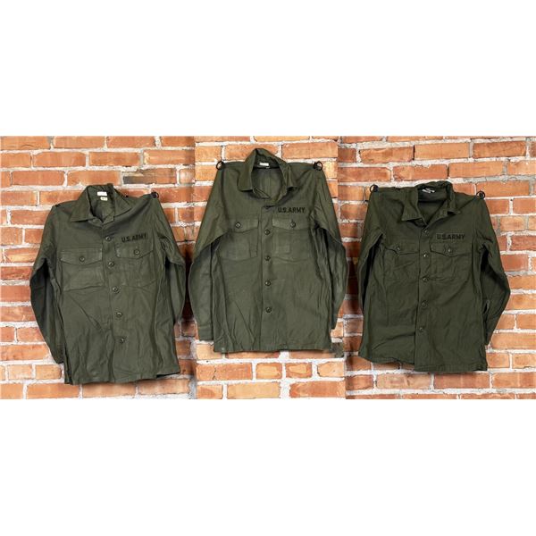 Vietnam War US Army Sateen Utility Shirts OG 107