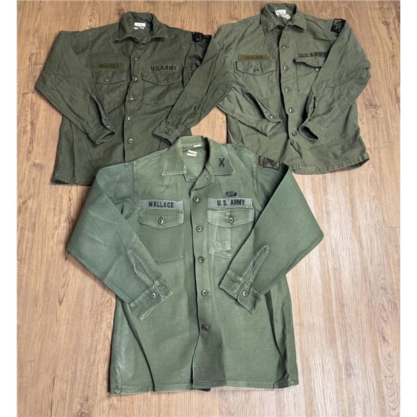 Vietnam War US Army Sateen Utility Shirts OG 107