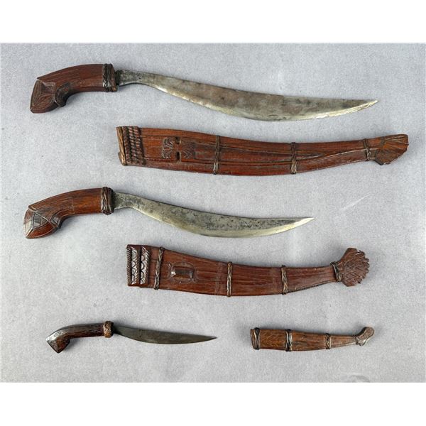 WW2 GI Souvenir Philippine Moro Barong Knives