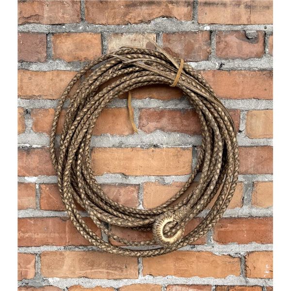 Montana Cowboy Braided Rawhide Leather Riata