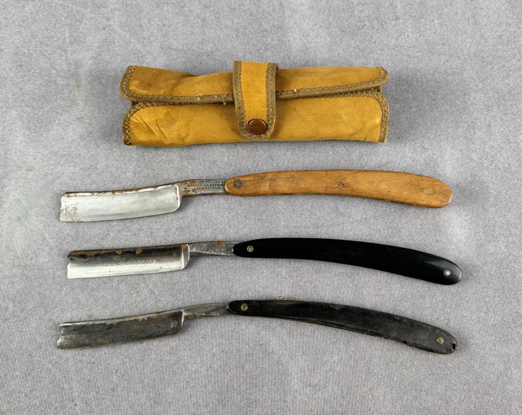 Group of Antique Straight Razors