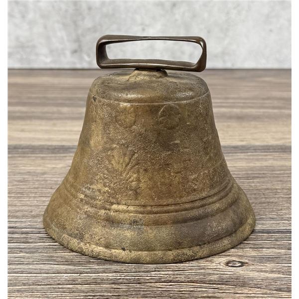 Antique Swiss Bronze Cow Bell 1878