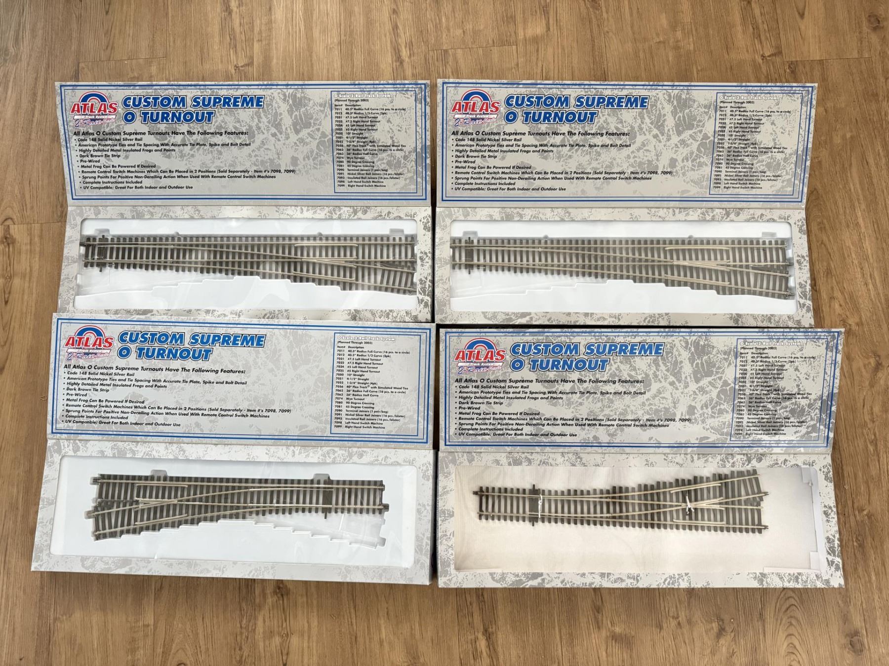 Atlas O Scale 2 Rail Custom Supreme Turnout Track
