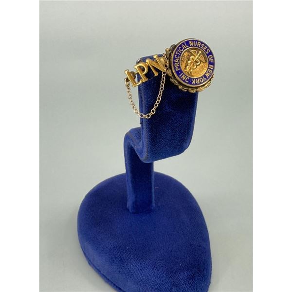 10k Gold Practical Nurses of New York Pin