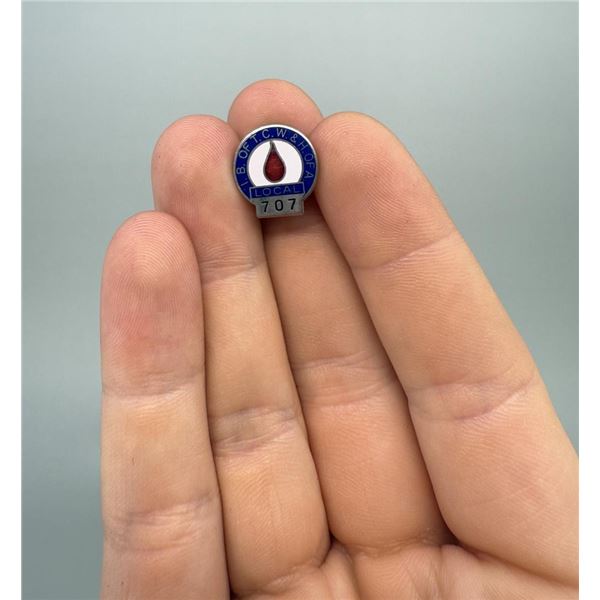 Brotherhood of Teamsters Labor Union Blood Pin