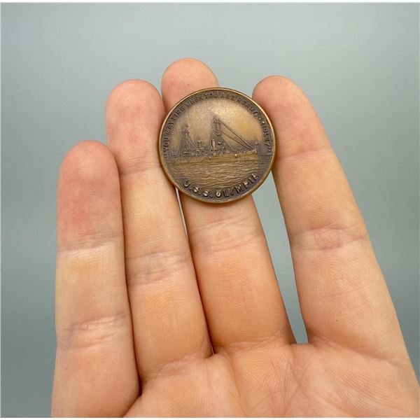 USS Olympia Token Made from Propeller