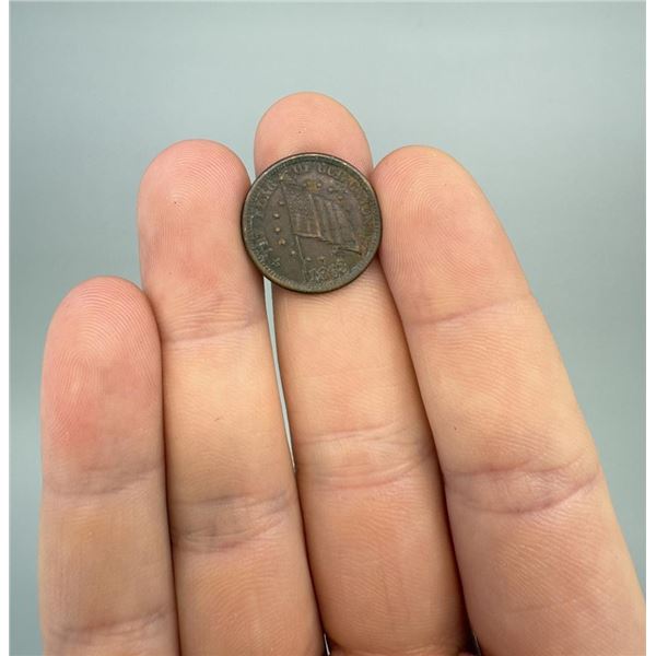 1863 Civil War Merchant Token Dix