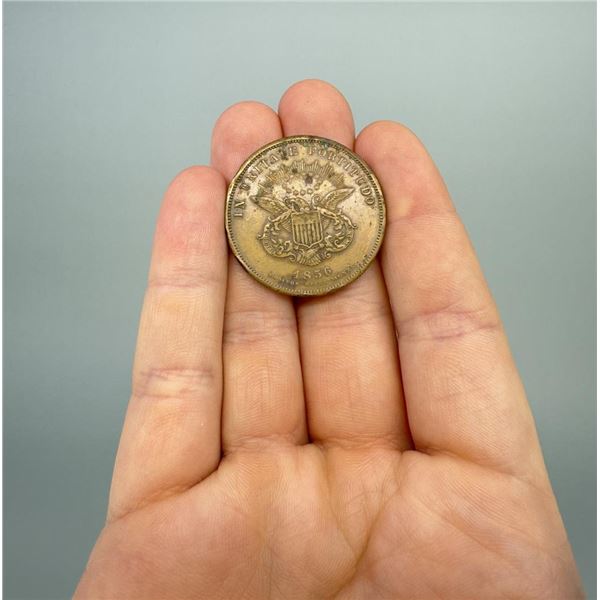 1856 Merchant Trade Token City Hall New York