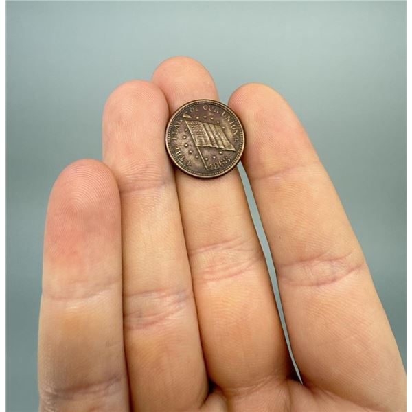 1863 Civil War Merchant Token Dix