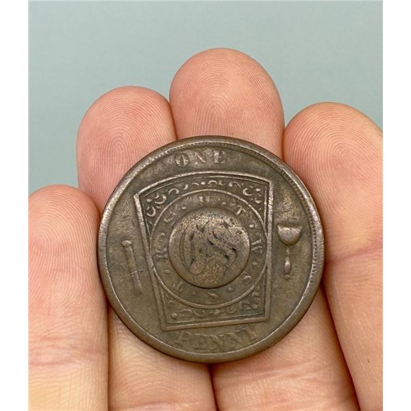 Masonic One Penny Token