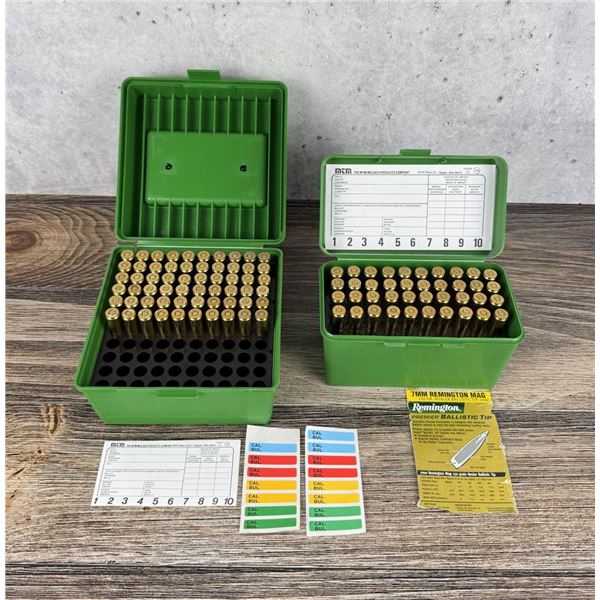 100 Rounds 7mm Rem Mag Rifle Ammo