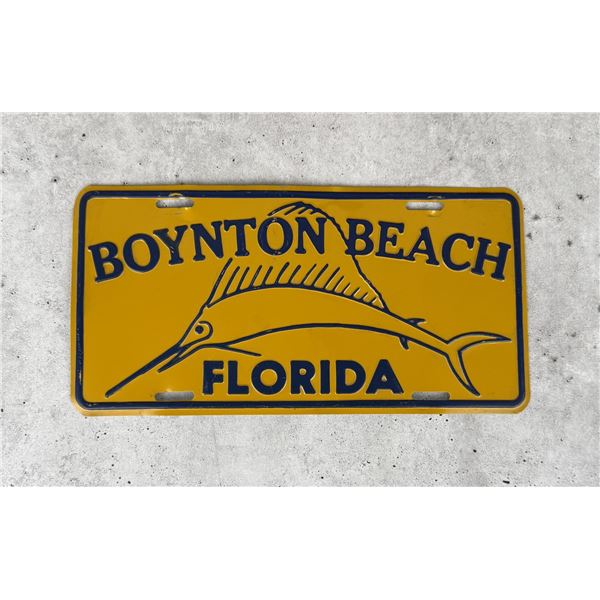 Boynton Beach Florida License Plate Topper Booster