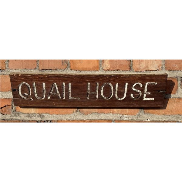 USFS US Forest Service Quail House Sign