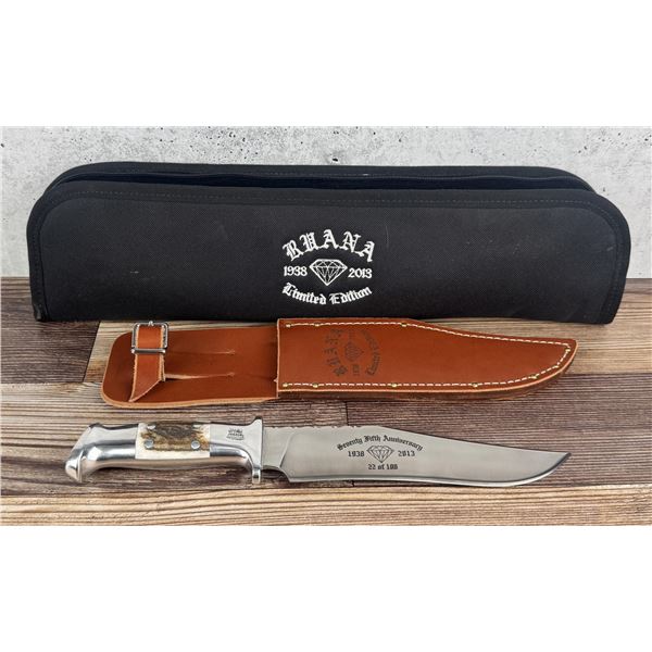 Ruana Bonner Montana 75th Anniversary Bowie Knife