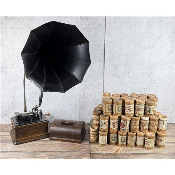 Antique Edison Fireside Cylinder Phonograph