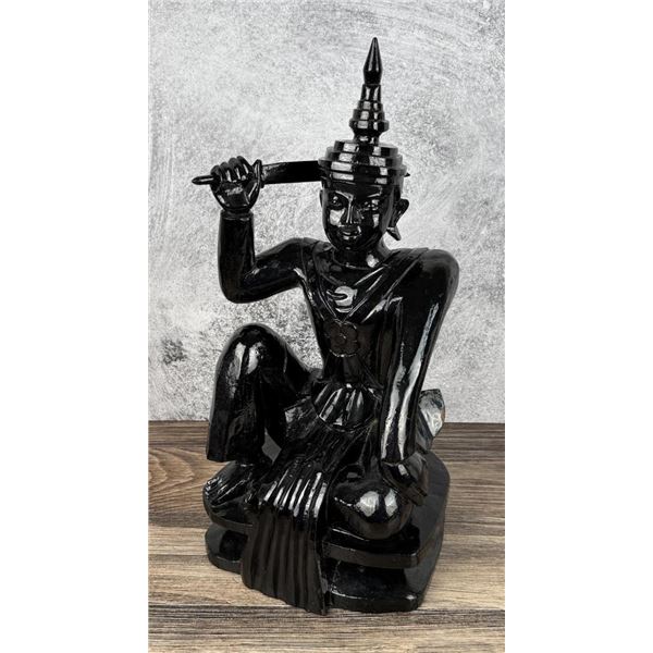 Thailand Wood Warrior Figure