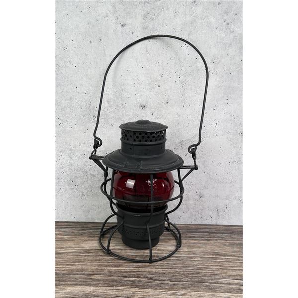 B&O Railroad Short Red Globe Railroad Lantern