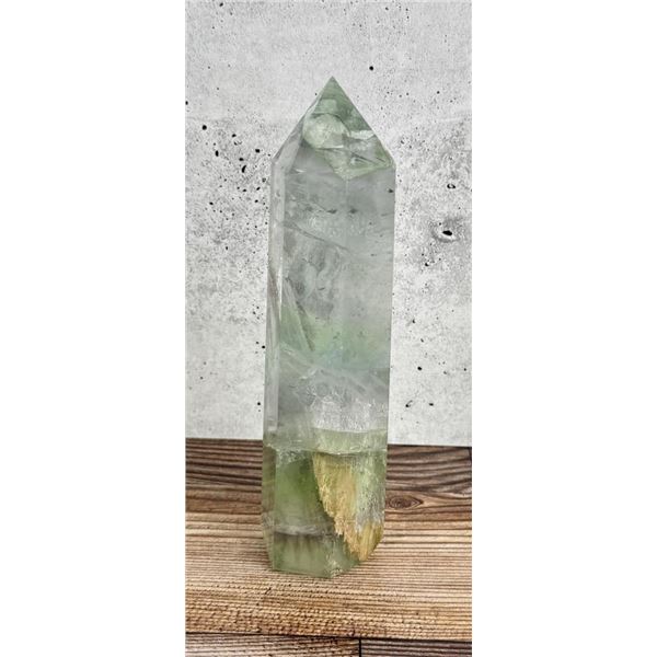 Large Green Purple Fluorite Tower
