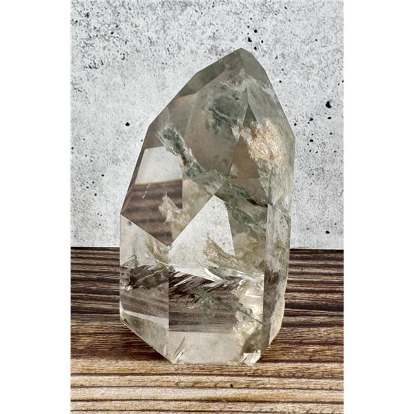 Large Himilayan Chlorite Quartz Lemurian Crystal