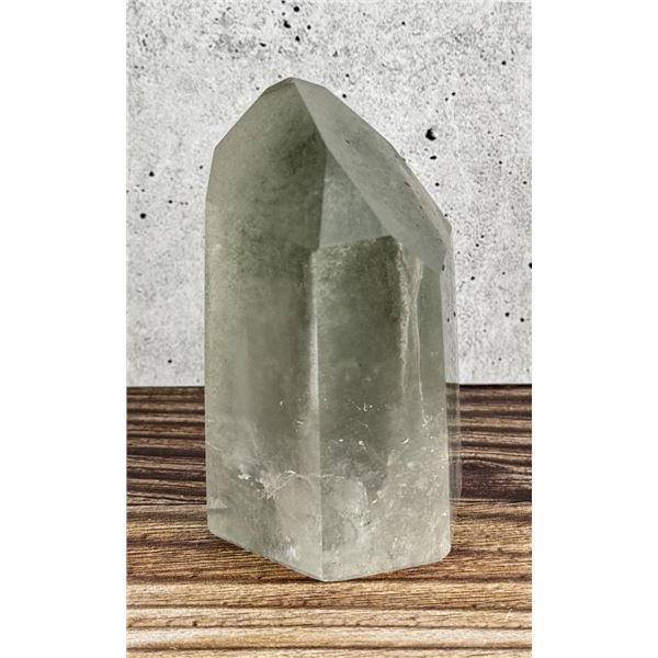 Large Himilayan Chlorite Quartz Lemurian Crystal