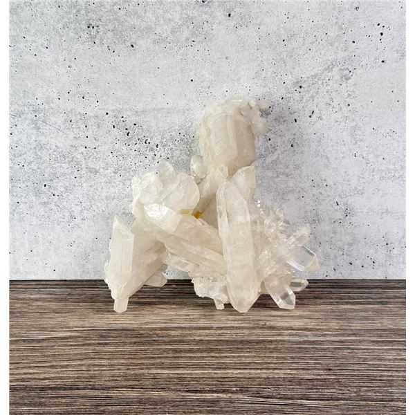 Himalayan Lemurian Quartz Cluster Mineral Specimen