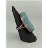 Image 2 : Large Navajo Sterling Silver Turquoise Ring