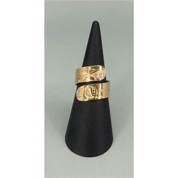 Walter Davidson Haida 14k Gold Wrap Ring
