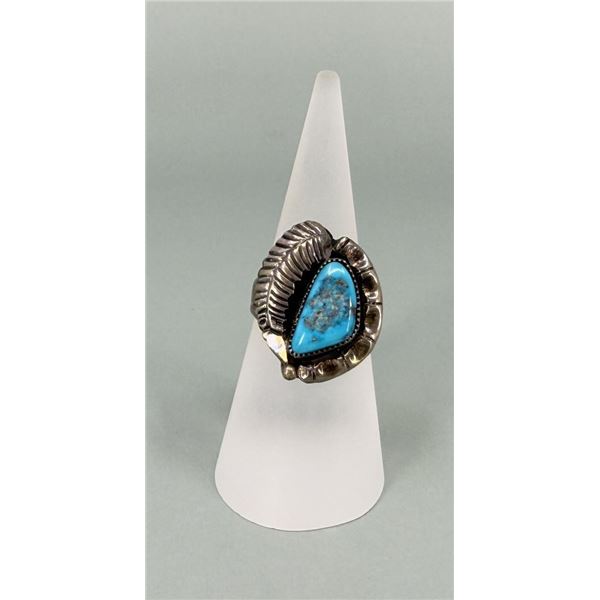 Navajo Sterling Silver Turquoise Ring