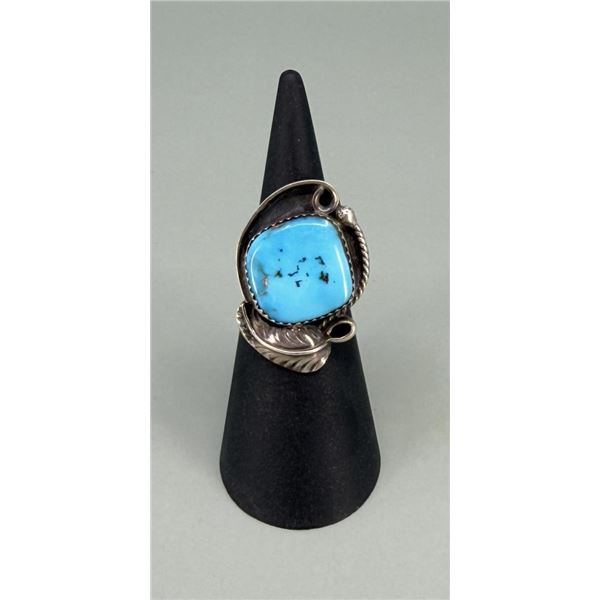 Navajo Sterling Silver Turquoise Ring