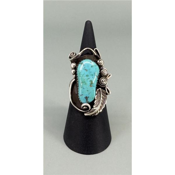 Navajo Sterling Silver Turquoise Ring