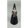 Image 1 : Navajo Sterling Silver Turquoise Quail Ring