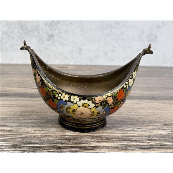 Enameled Copper Russian Beggars Bowl