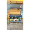 Image 1 : MASTERCRAFT BLUE METAL 2 DRAWER 48"W X 24"D X 36"H INDUSTRIAL WORKBENCH WITH PEGBOARD BACK SHELF