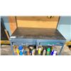 Image 2 : MASTERCRAFT BLUE METAL 2 DRAWER 48"W X 24"D X 36"H INDUSTRIAL WORKBENCH WITH PEGBOARD BACK SHELF